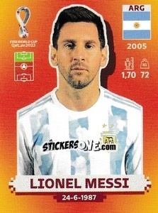 Cromo Lionel Messi - FIFA World Cup Qatar 2022. International Edition - Panini