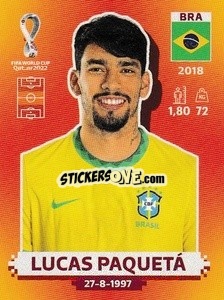 Sticker Lucas Paquetá - FIFA World Cup Qatar 2022. International Edition - Panini
