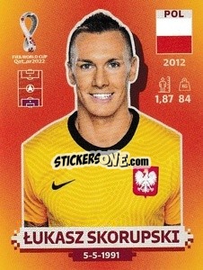 Cromo Łukasz Skorupski - FIFA World Cup Qatar 2022. International Edition - Panini