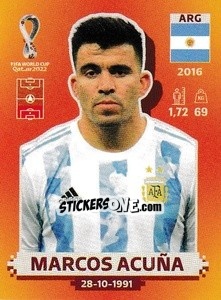 Cromo Marcos Acuña - FIFA World Cup Qatar 2022. International Edition - Panini