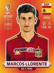 Sticker Marcos Llorente - FIFA World Cup Qatar 2022. International Edition - Panini