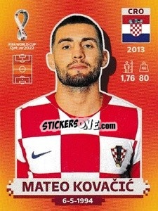 Sticker Mateo Kovačić - FIFA World Cup Qatar 2022. International Edition - Panini