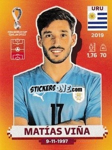 Figurina Matías Viña - FIFA World Cup Qatar 2022. International Edition - Panini