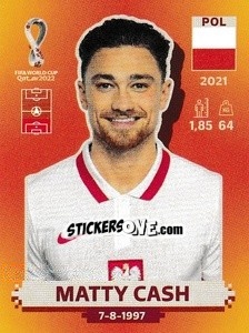 Figurina Matty Cash - FIFA World Cup Qatar 2022. International Edition - Panini