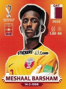 Figurina Meshaal Barsham - FIFA World Cup Qatar 2022. International Edition - Panini