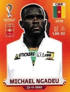 Figurina Michael Ngadeu - FIFA World Cup Qatar 2022. International Edition - Panini