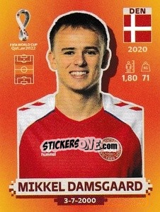 Sticker Mikkel Damsgaard - FIFA World Cup Qatar 2022. International Edition - Panini