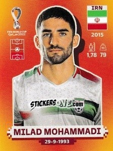 Figurina Milad Mohammadi - FIFA World Cup Qatar 2022. International Edition - Panini