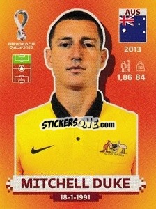 Sticker Mitchell Duke - FIFA World Cup Qatar 2022. International Edition - Panini