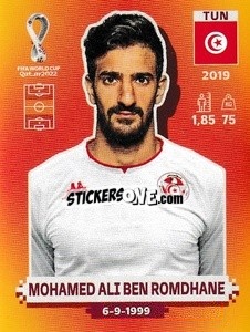 Figurina Mohamed Ali Ben Romdhane - FIFA World Cup Qatar 2022. International Edition - Panini