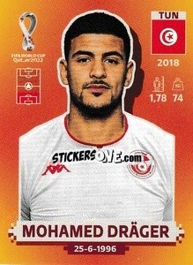 Sticker Mohamed Dräger - FIFA World Cup Qatar 2022. International Edition - Panini