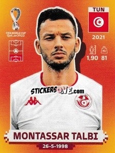 Sticker Montassar Talbi - FIFA World Cup Qatar 2022. International Edition - Panini