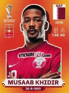 Figurina Musaab Khidir - FIFA World Cup Qatar 2022. International Edition - Panini