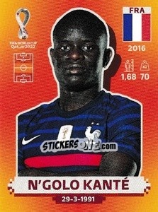 Figurina N’Golo Kanté - FIFA World Cup Qatar 2022. International Edition - Panini