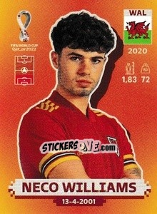 Sticker Neco Williams - FIFA World Cup Qatar 2022. International Edition - Panini