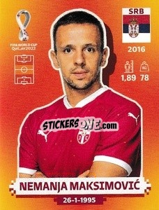 Cromo Nemanja Maksimović - FIFA World Cup Qatar 2022. International Edition - Panini