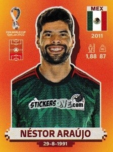 Cromo Néstor Araújo - FIFA World Cup Qatar 2022. International Edition - Panini