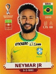 Sticker Neymar Jr - FIFA World Cup Qatar 2022. International Edition - Panini