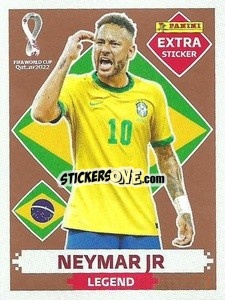 Sticker Neymar Jr (Brazil) - FIFA World Cup Qatar 2022. International Edition - Panini