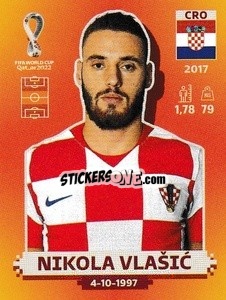 Sticker Nikola Vlašić - FIFA World Cup Qatar 2022. International Edition - Panini