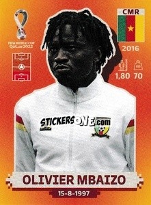 Sticker Olivier Mbaizo - FIFA World Cup Qatar 2022. International Edition - Panini