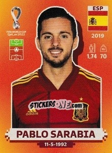Sticker Pablo Sarabia - FIFA World Cup Qatar 2022. International Edition - Panini