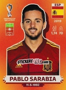 Cromo Pablo Sarabia - FIFA World Cup Qatar 2022. International Edition - Panini