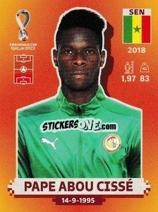 Sticker Pape Abou Cissé - FIFA World Cup Qatar 2022. International Edition - Panini