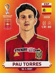Sticker Pau Torres - FIFA World Cup Qatar 2022. International Edition - Panini