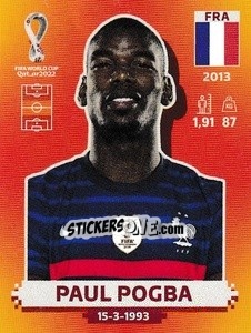 Sticker Paul Pogba - FIFA World Cup Qatar 2022. International Edition - Panini