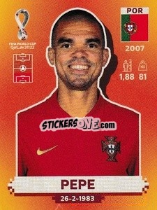 Figurina Pepe - FIFA World Cup Qatar 2022. International Edition - Panini