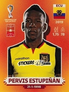Sticker Pervis Estupiñán - FIFA World Cup Qatar 2022. International Edition - Panini