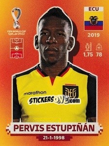 Cromo Pervis Estupiñán - FIFA World Cup Qatar 2022. International Edition - Panini