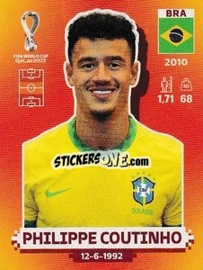 Sticker Philippe Coutinho - FIFA World Cup Qatar 2022. International Edition - Panini