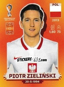 Figurina Piotr Zieliński - FIFA World Cup Qatar 2022. International Edition - Panini