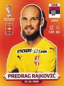 Sticker Predrag Rajković - FIFA World Cup Qatar 2022. International Edition - Panini