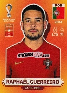 Figurina Raphaël Guerreiro - FIFA World Cup Qatar 2022. International Edition - Panini