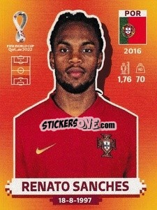 Sticker Renato Sanches - FIFA World Cup Qatar 2022. International Edition - Panini