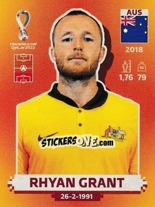 Sticker Rhyan Grant - FIFA World Cup Qatar 2022. International Edition - Panini
