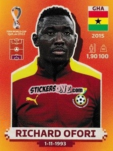 Sticker Richard Ofori - FIFA World Cup Qatar 2022. International Edition - Panini