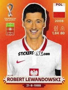 Sticker Robert Lewandowski - FIFA World Cup Qatar 2022. International Edition - Panini
