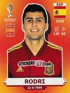 Sticker Rodri - FIFA World Cup Qatar 2022. International Edition - Panini