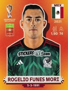 Sticker Rogelio Funes Mori - FIFA World Cup Qatar 2022. International Edition - Panini