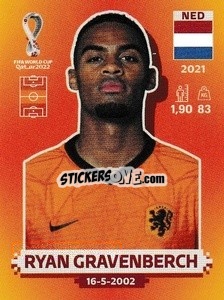 Cromo Ryan Gravenberch - FIFA World Cup Qatar 2022. International Edition - Panini