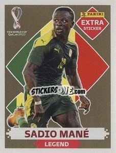 Figurina Sadio Mané (Senegal) - FIFA World Cup Qatar 2022. International Edition - Panini