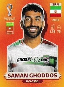 Sticker Saman Ghoddos - FIFA World Cup Qatar 2022. International Edition - Panini