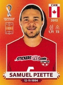 Sticker Samuel Piette - FIFA World Cup Qatar 2022. International Edition - Panini