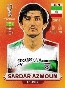 Sticker Sardar Azmoun - FIFA World Cup Qatar 2022. International Edition - Panini