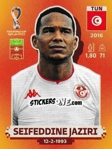 Sticker Seifeddine Jaziri - FIFA World Cup Qatar 2022. International Edition - Panini