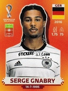 Sticker Serge Gnabry - FIFA World Cup Qatar 2022. International Edition - Panini